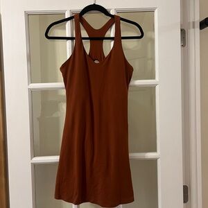 Mahogany Lola V-neck / Racerback Dress with Girlfriend Collective
